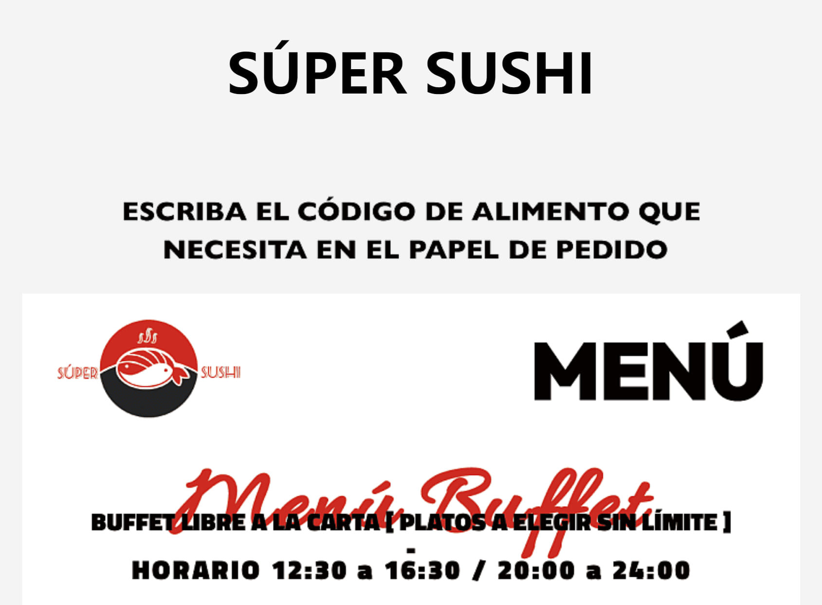 Super Sushi Go Buffet Libre 518