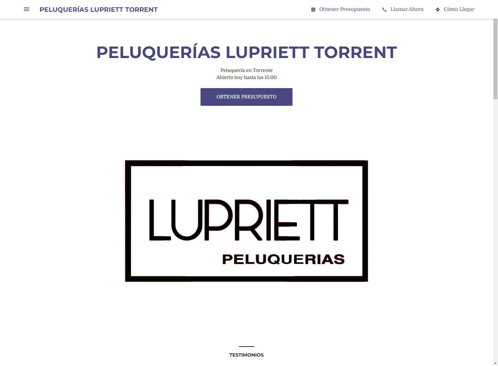 PELUQUERÍAS LUPRIETT TORRENT