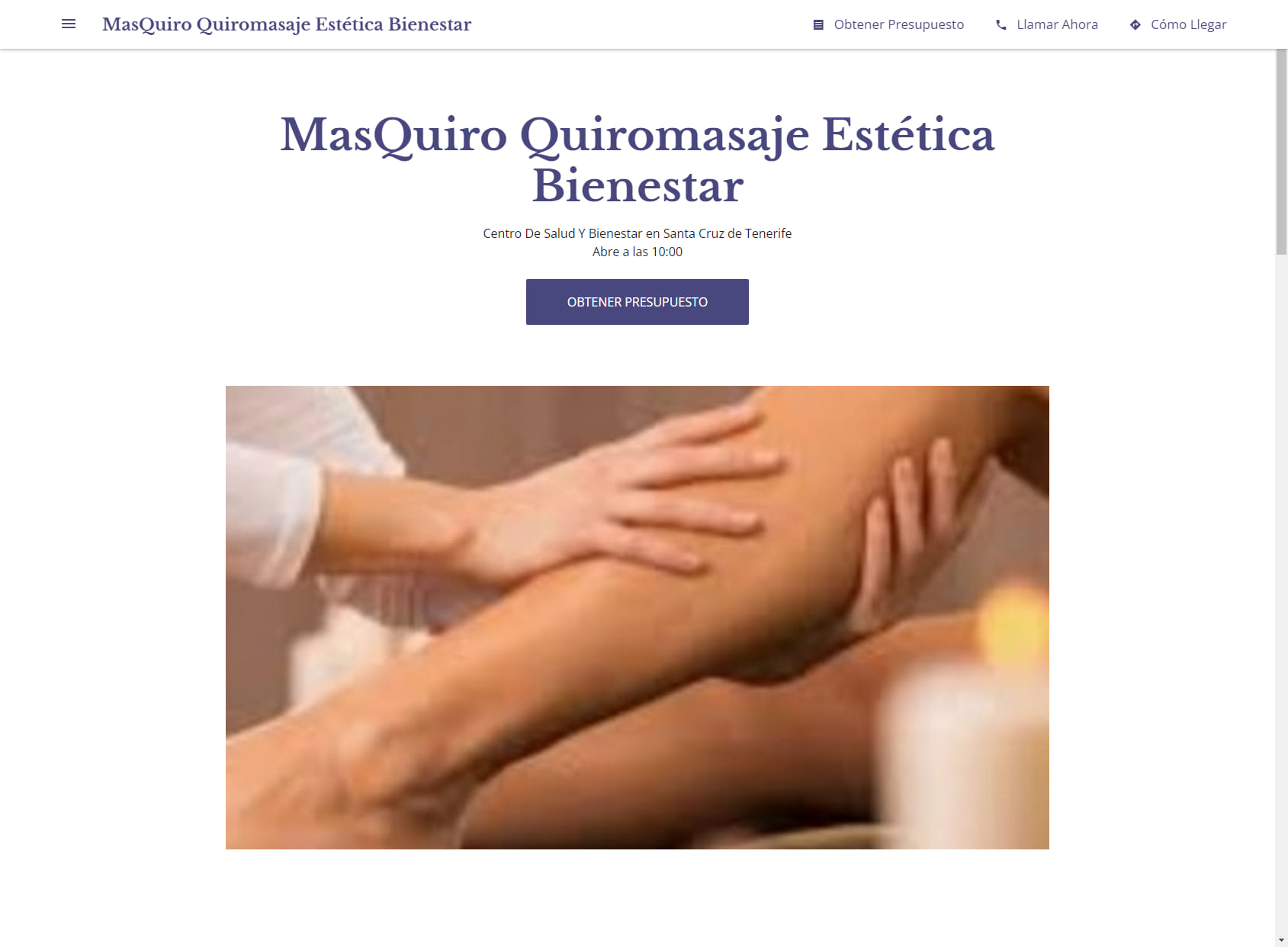 MasQuiro Quiromasaje Estética Bienestar