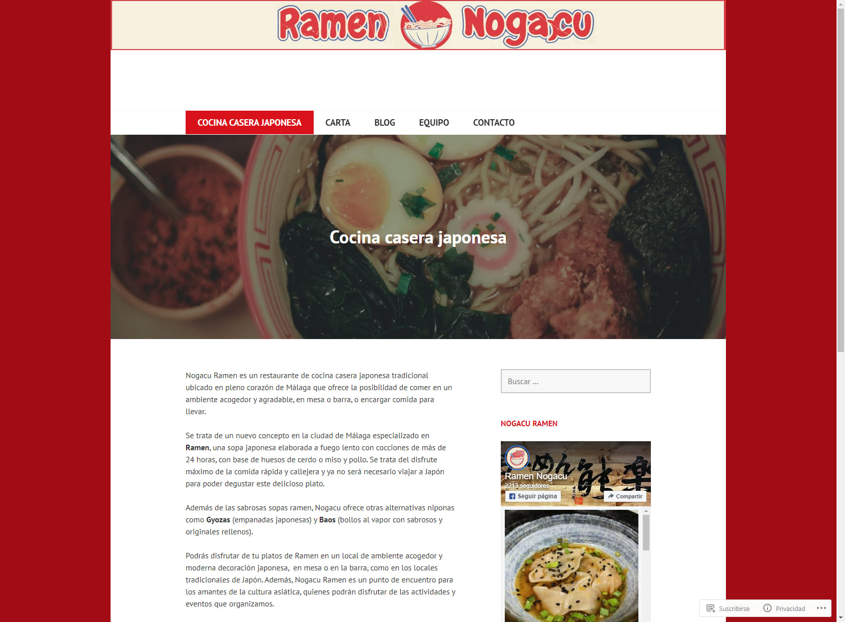 Restaurante Japonés Ramen Nogacu