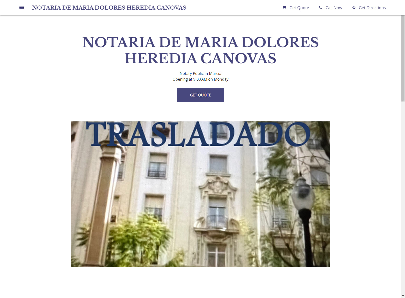 NOTARIA DE MARIA DOLORES HEREDIA CANOVAS