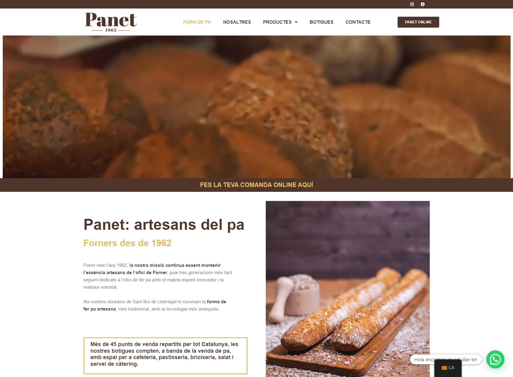 Panet Canal Olímpic - Forn de Pa, Pastisseria i Cafeteria