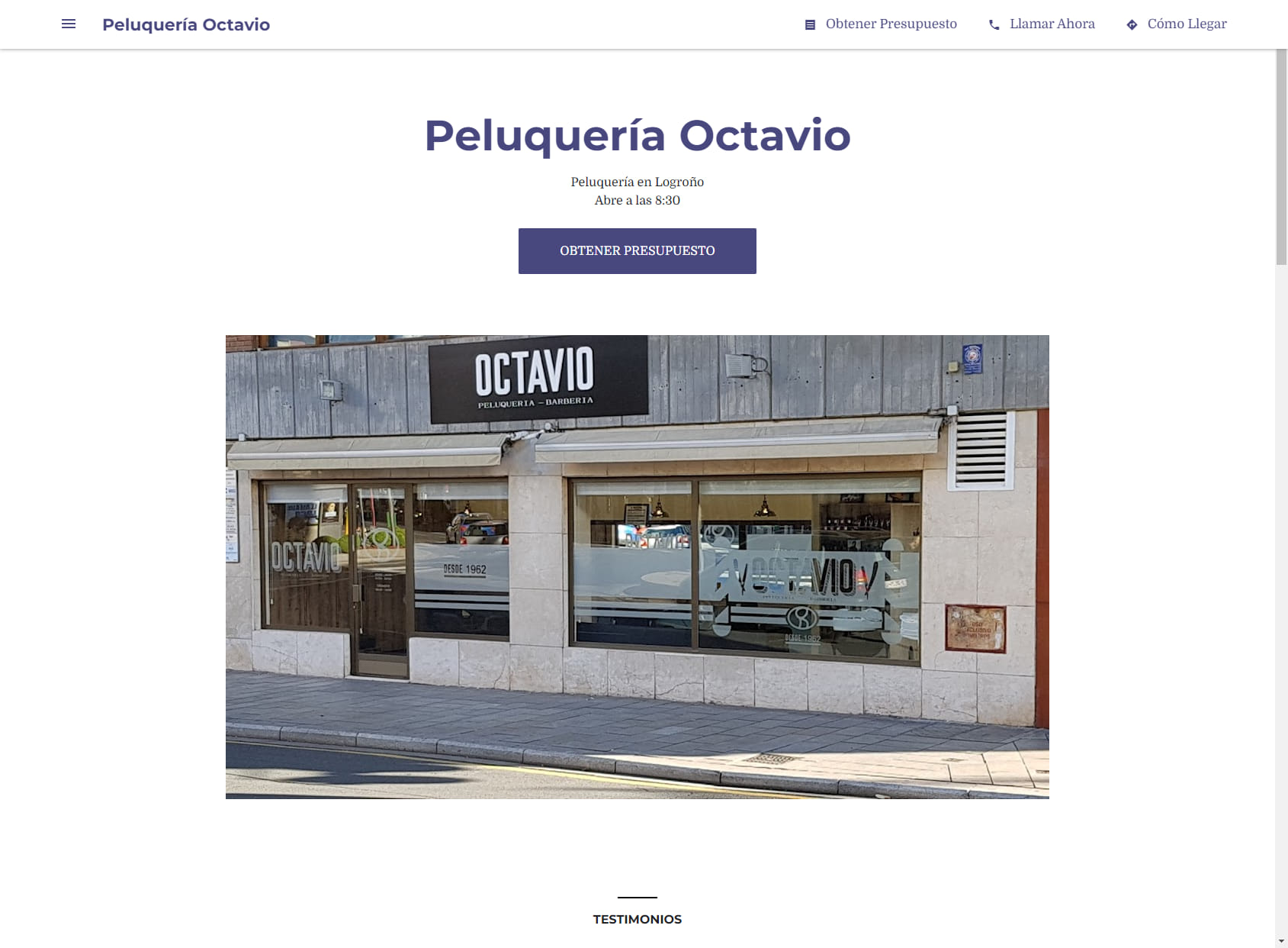 Peluquería Octavio