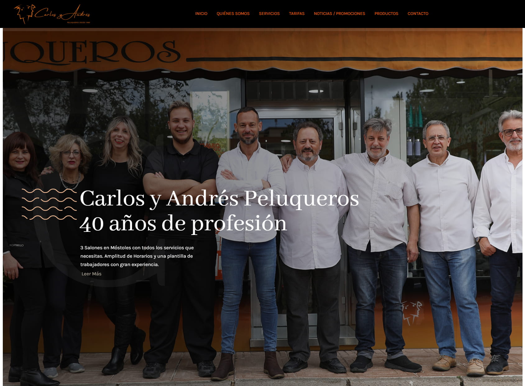 Carlos y Andrés Peluqueros Salón El Greco