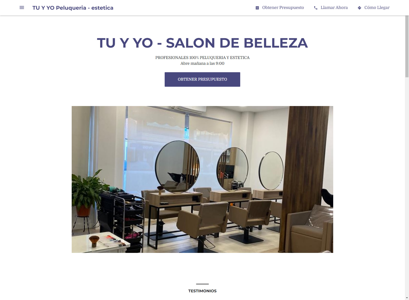 TU Y YO Peluqueria - estetica