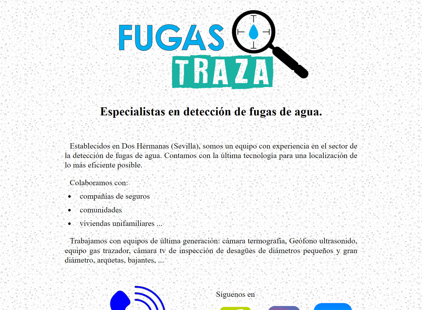 Fugastraza Fugas de agua.