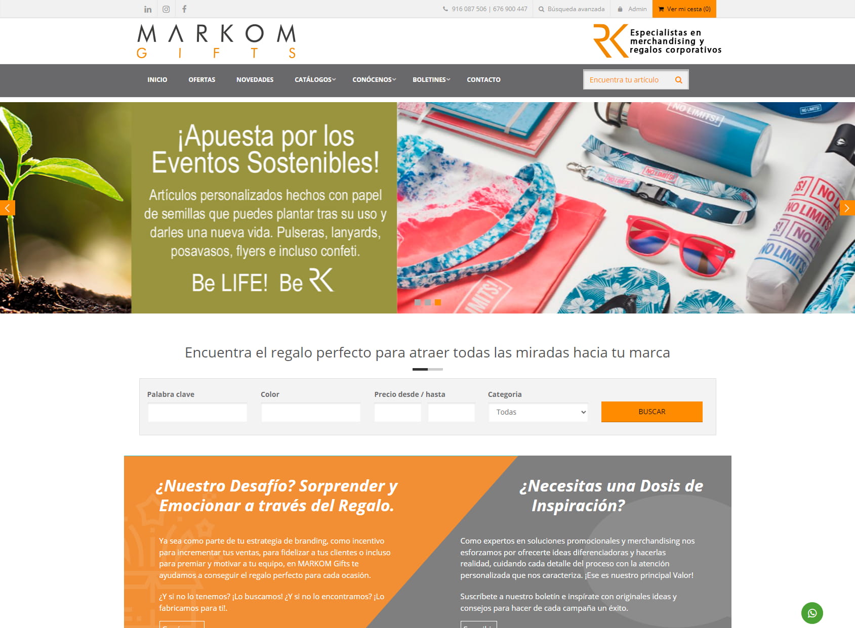 MARKOM Gifts | Merchandising y Regalos Corporativos