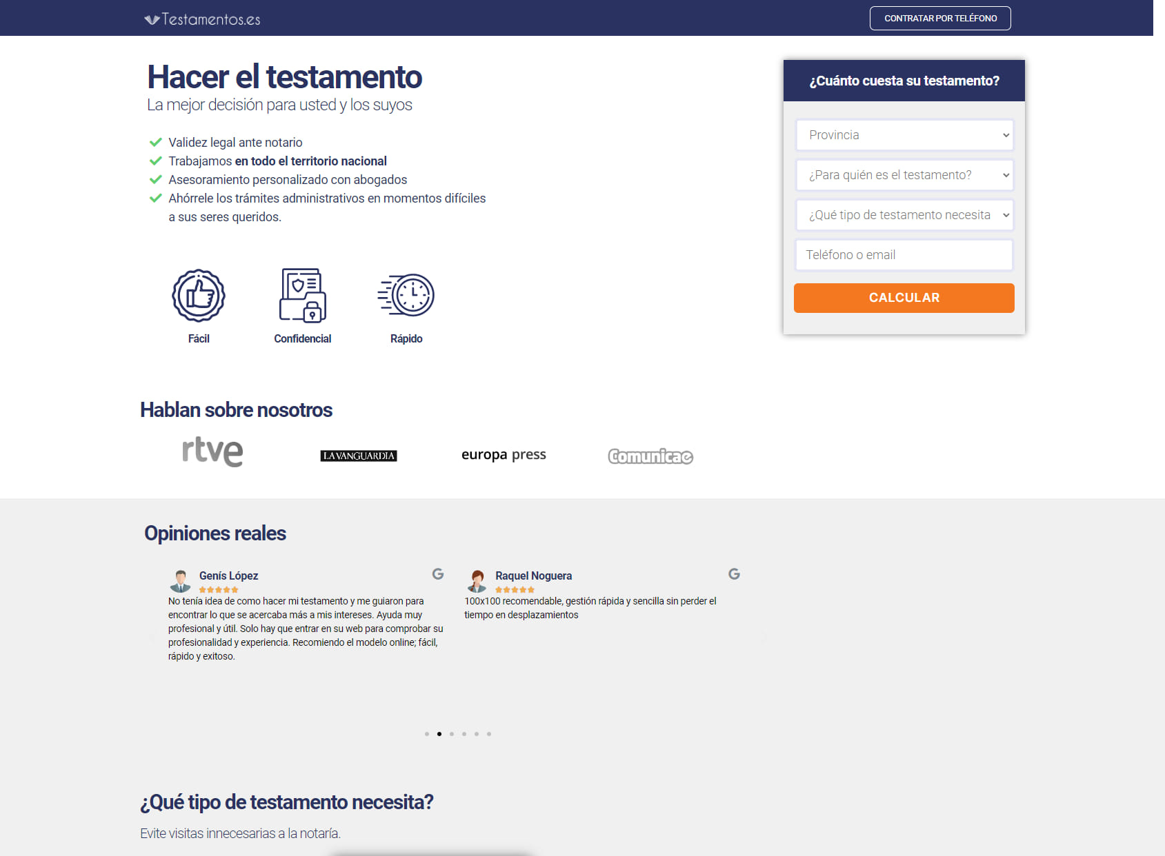 Testamentos.es: Tu Notaría de testamentos online