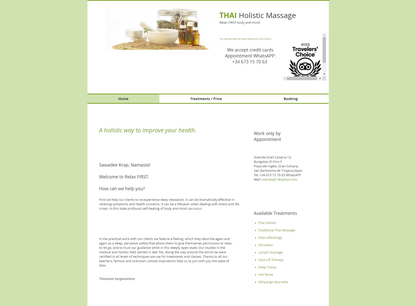 Thai Holistic Massage