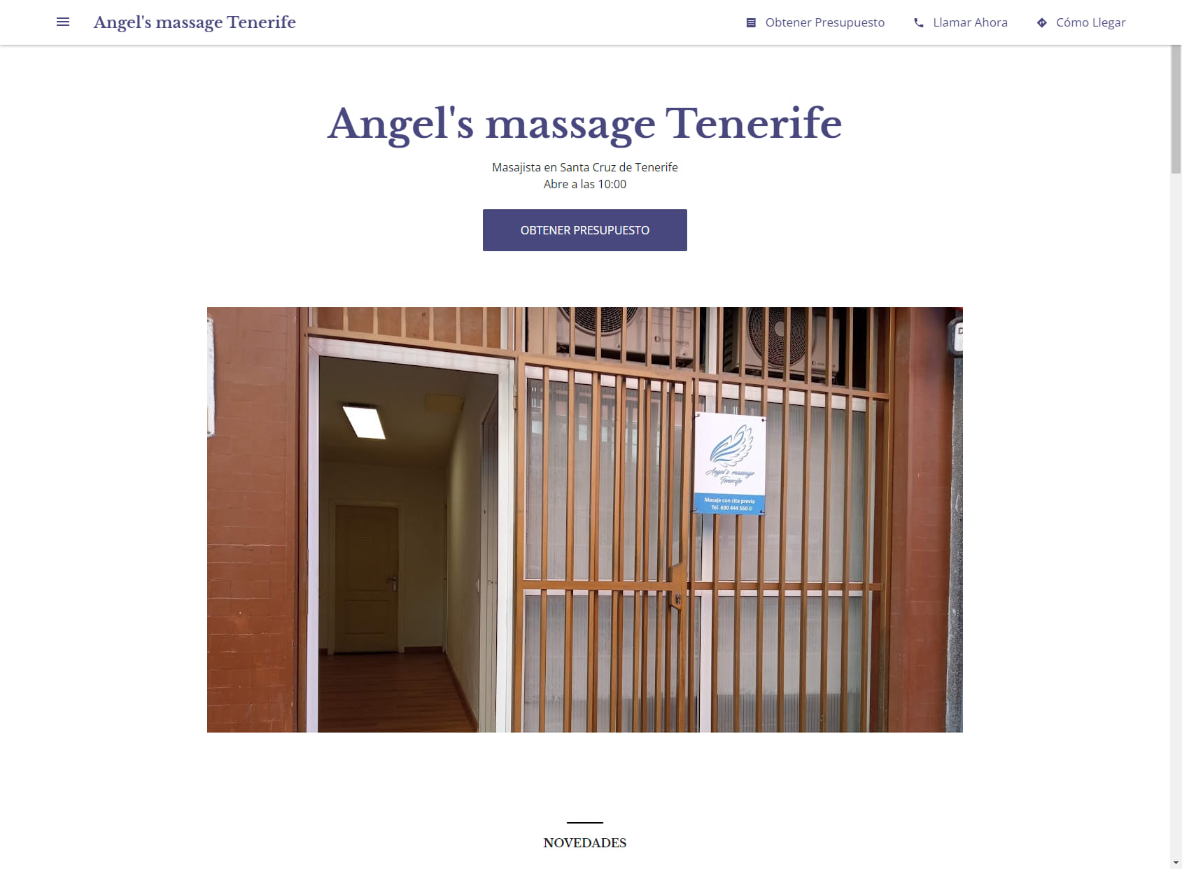 Angel's massage Tenerife