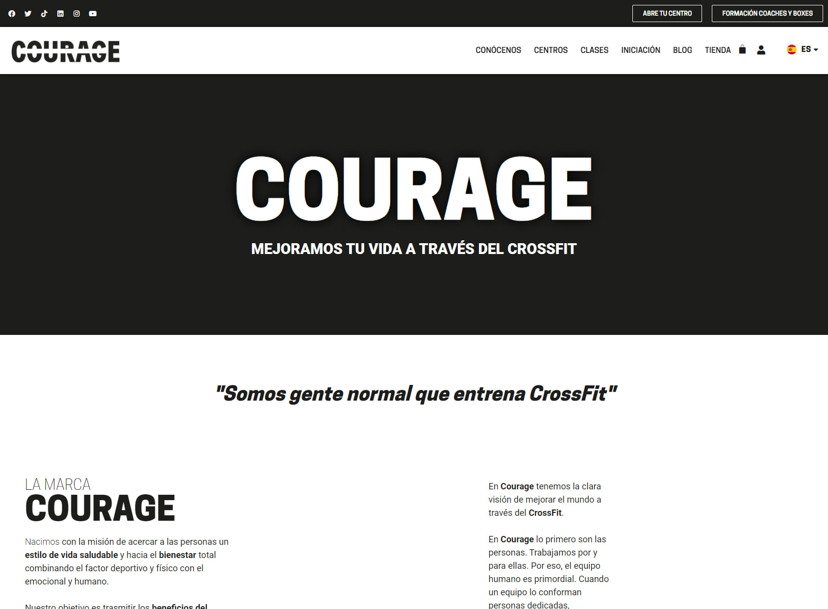 COURAGE. CrossFit Coraje - Hyrox Móstoles