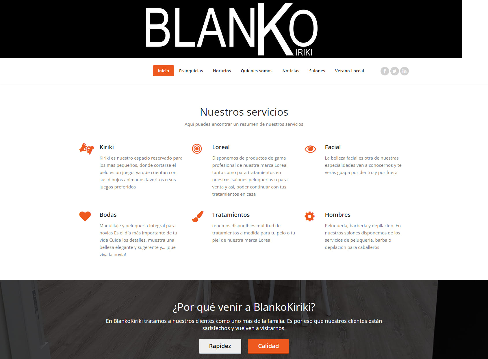 Peluquerías Blanko KiriKi