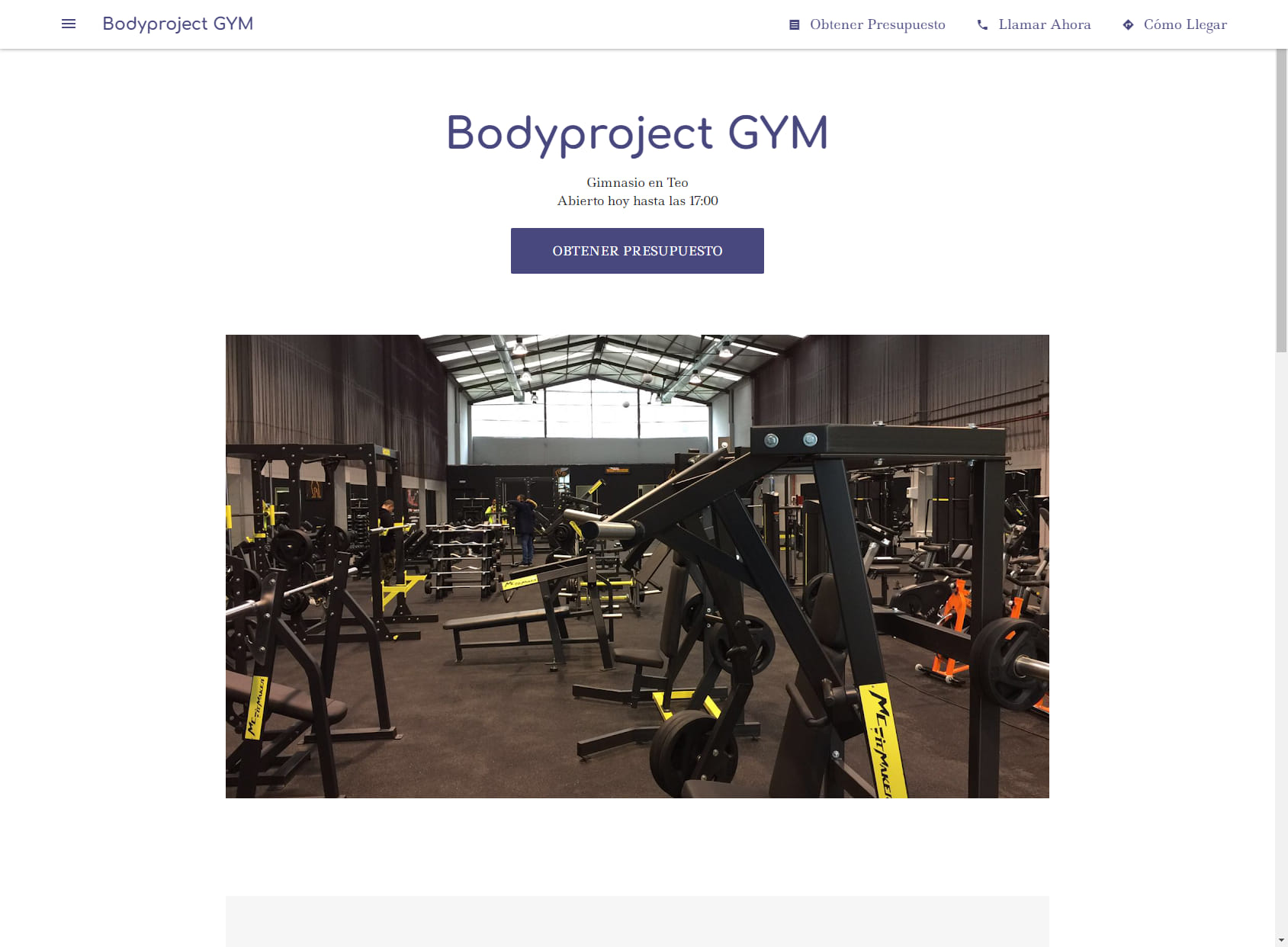 Bodyproject Gym