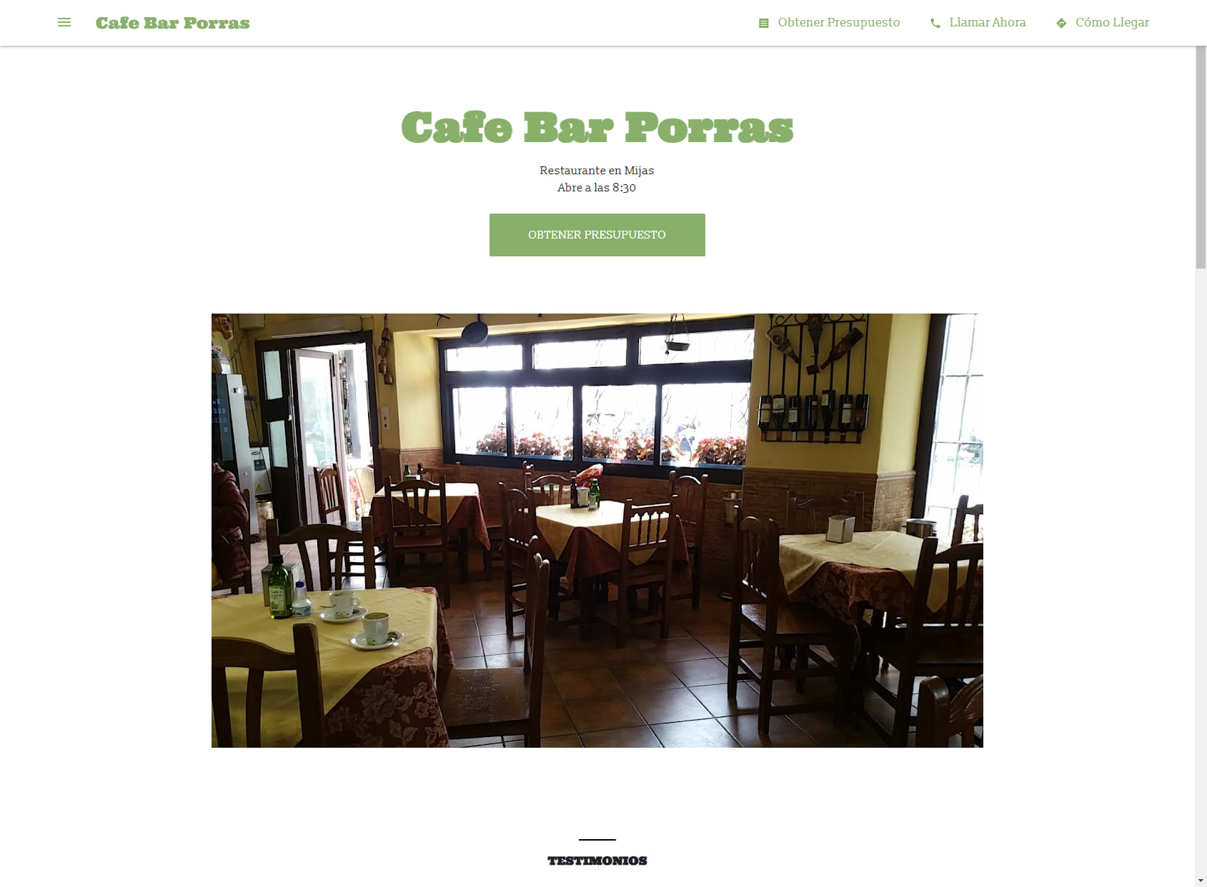 Cafe Bar Porras