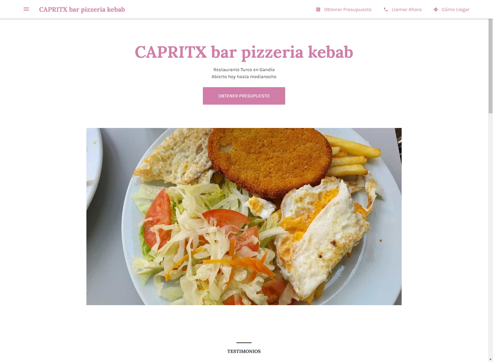 CAPRITX bar pizzeria kebab
