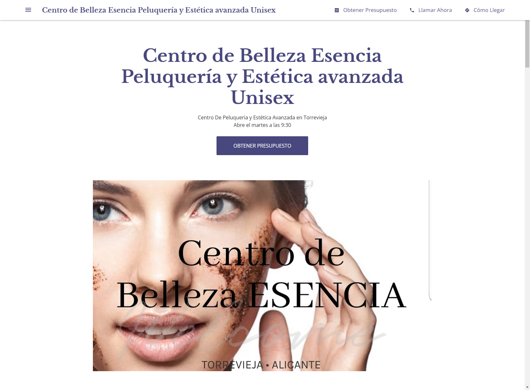 Centro de Belleza Esencia Peluquería y Estética avanzada Unisex