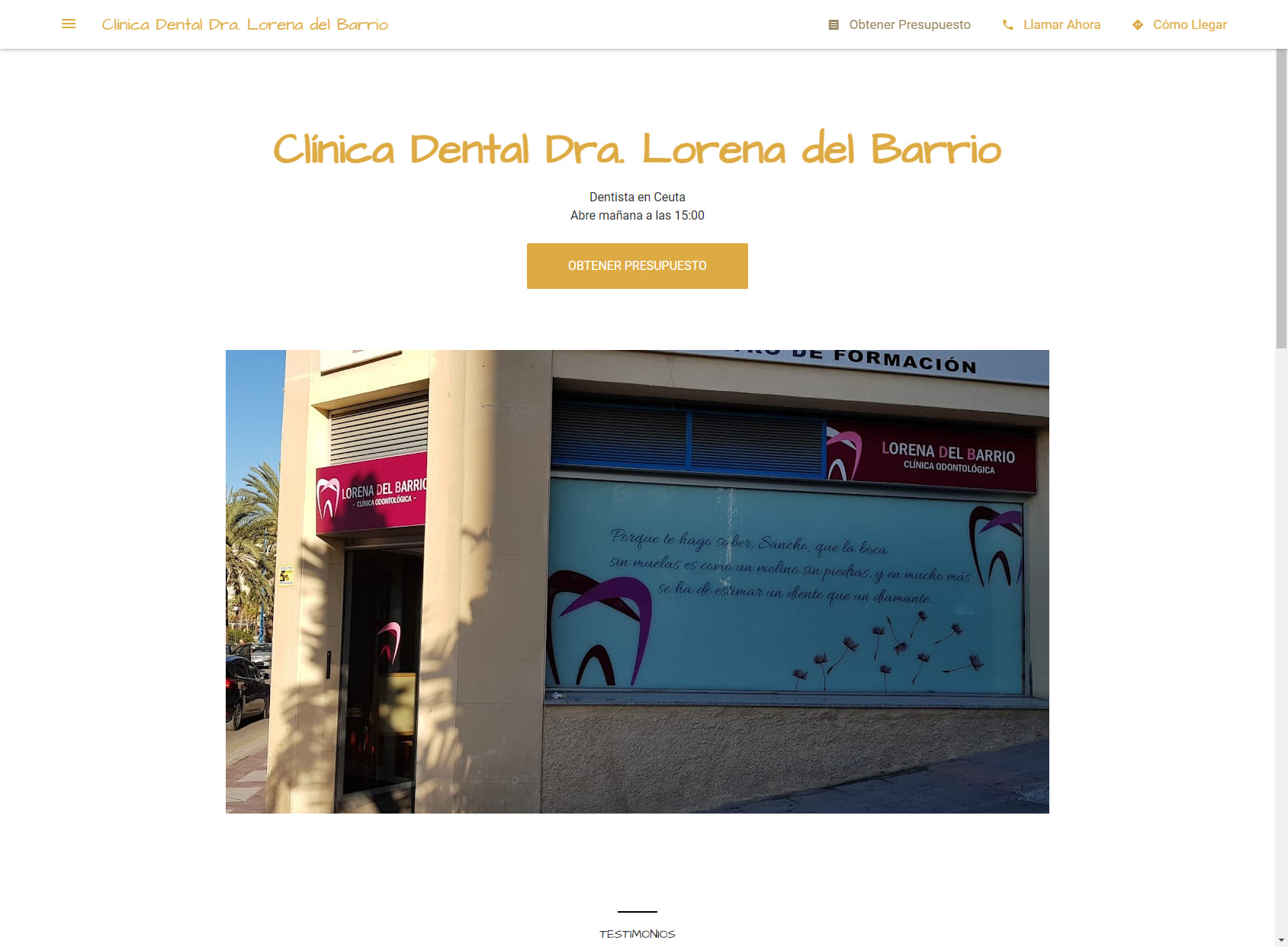 Clínica Dental Dra. Lorena del Barrio
