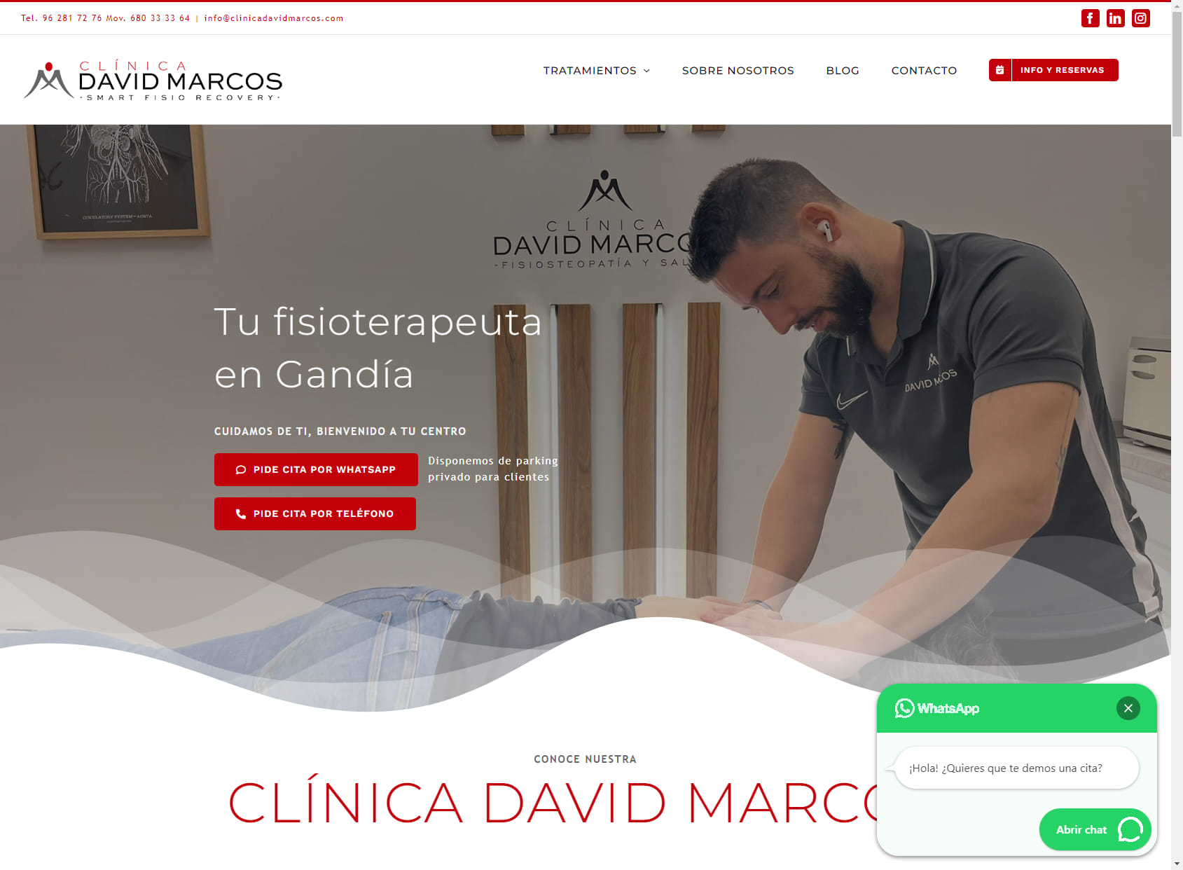 ▷️Clínica David Marcos Fisioterapia y Osteopatía