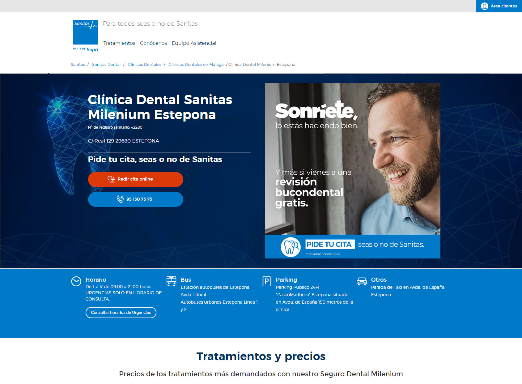 Clínica Dental Milenium Estepona - Sanitas