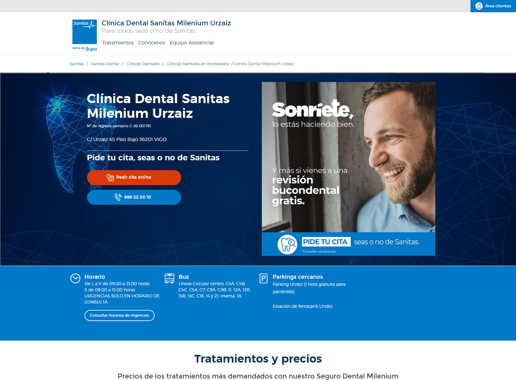 Clínica Dental Milenium Urzáiz - Sanitas