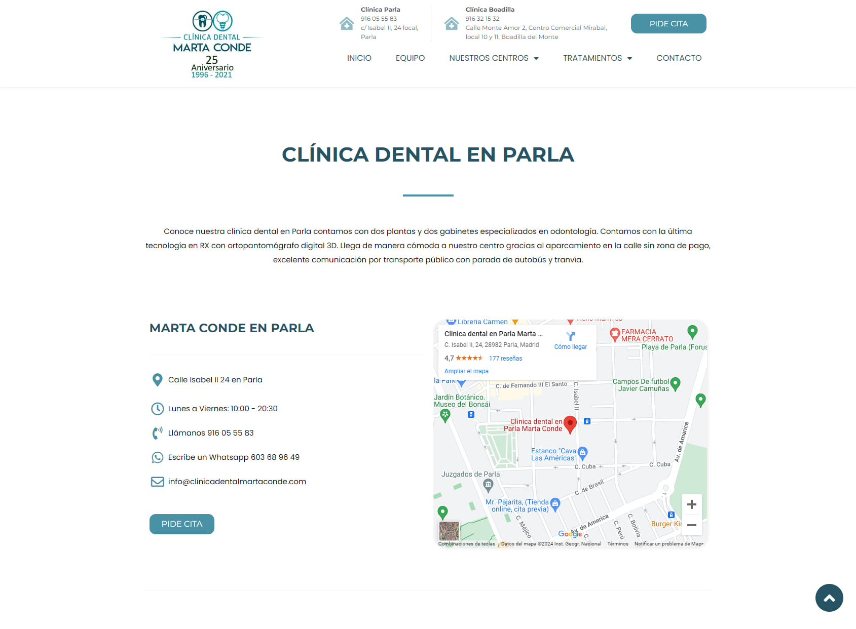 Clinica dental en Parla Marta Conde