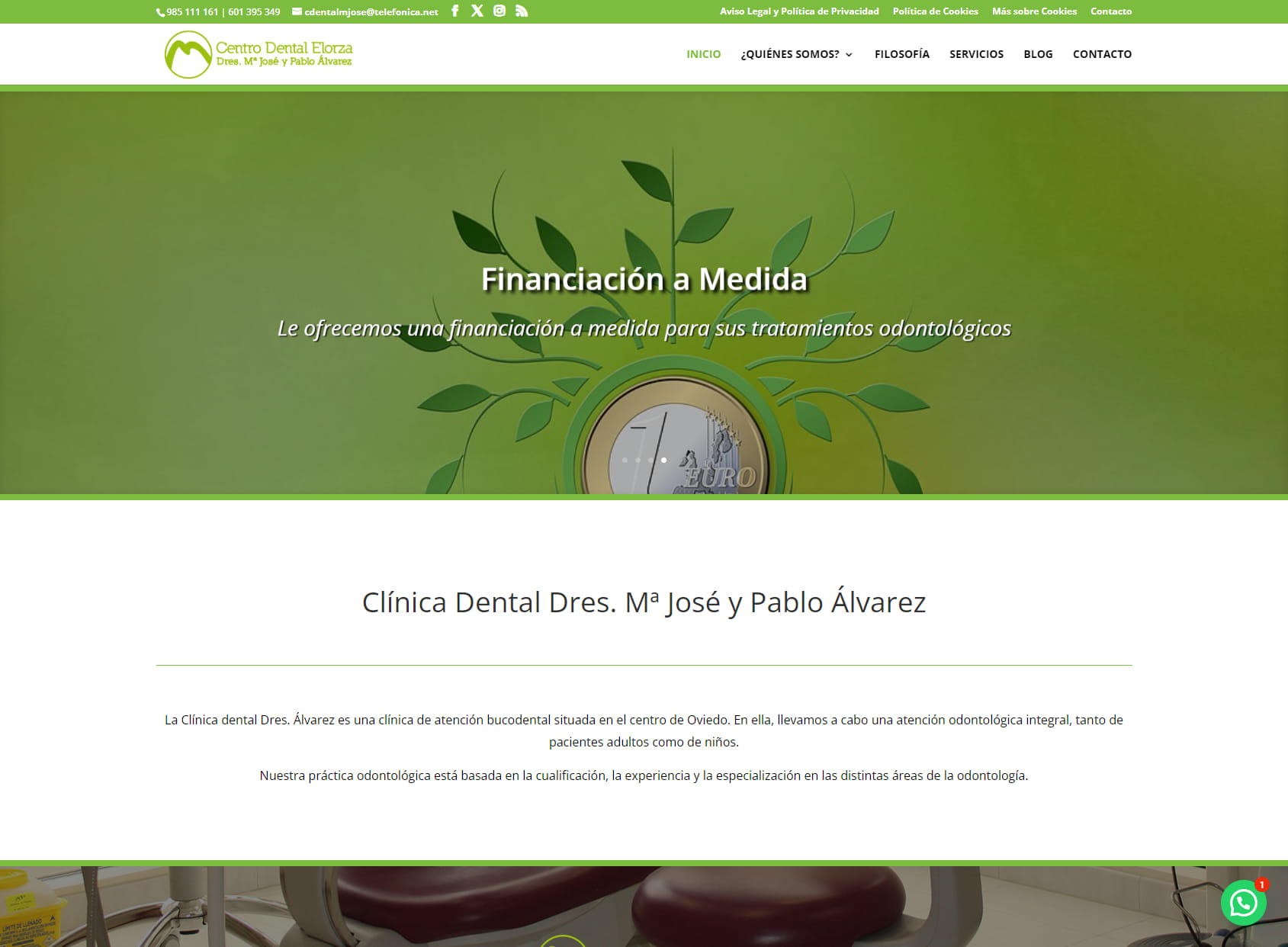 Centro Dental Elorza. Dres. Mª José Álvarez y Pablo G. Álvarez