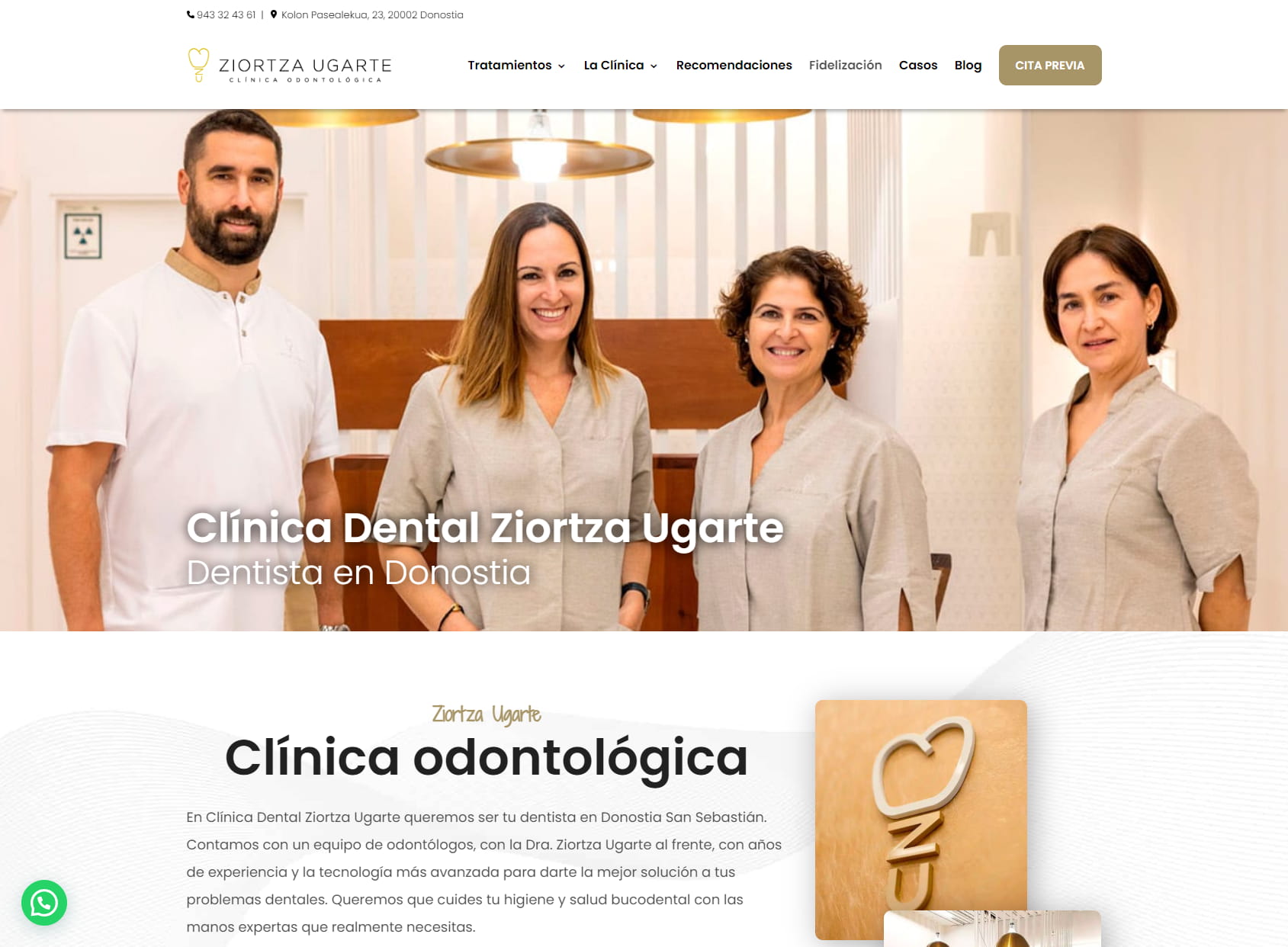 Clínica Odontológica Ziortza Ugarte - Dentista Donostia