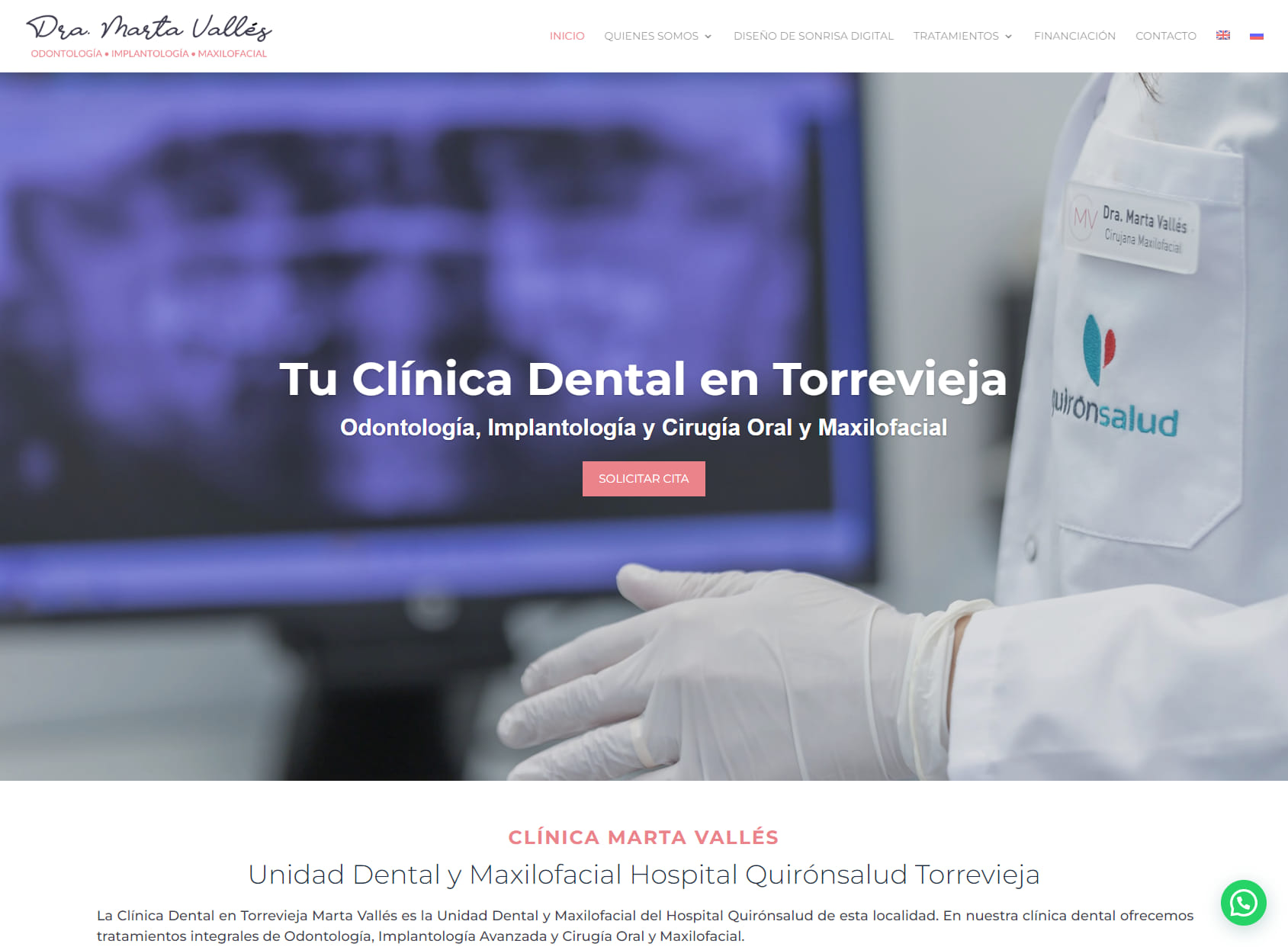 Unidad Dental y Maxilofacial - Clínica Marta Vallés