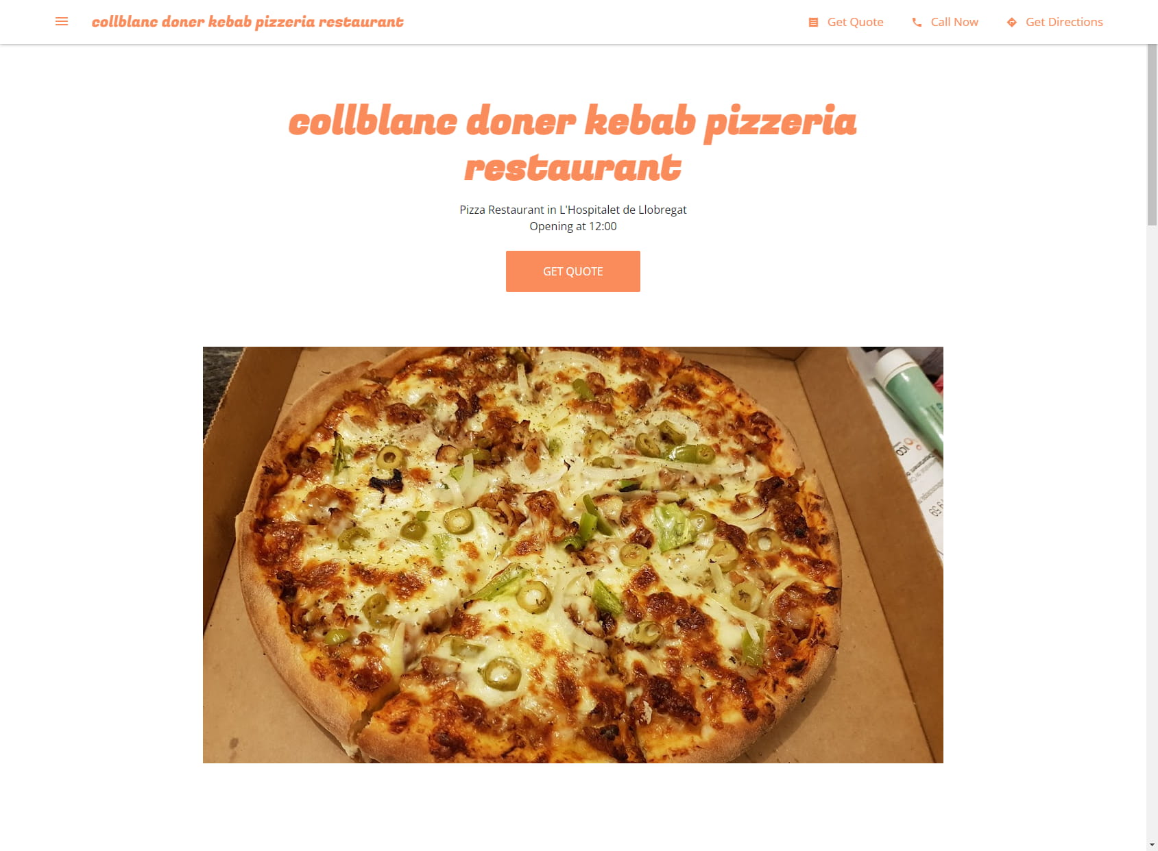 collblanc doner kebab pizzeria restaurant