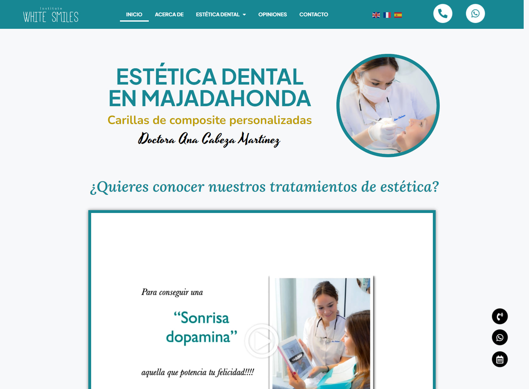 Dentista Estética Majadahonda Dra.Ana Cabeza