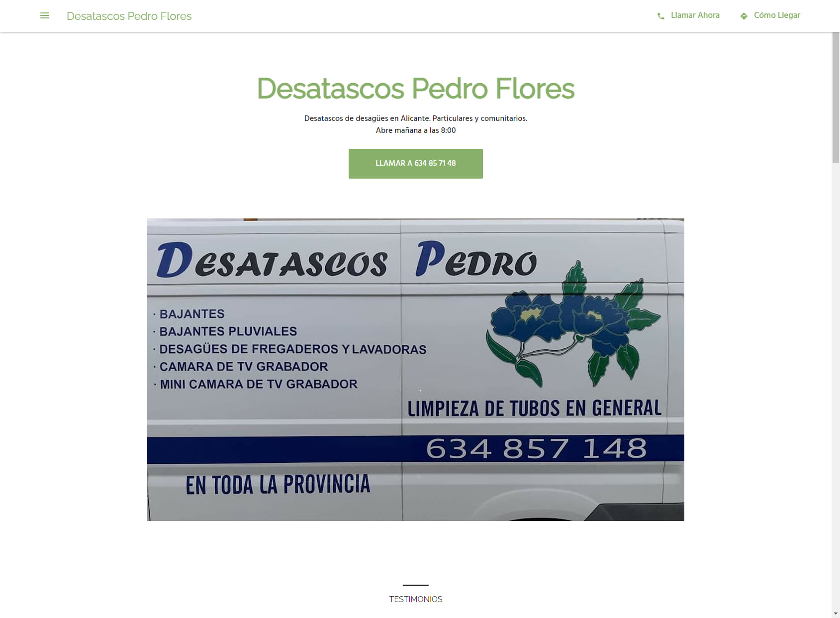 Desatascos Pedro Flores