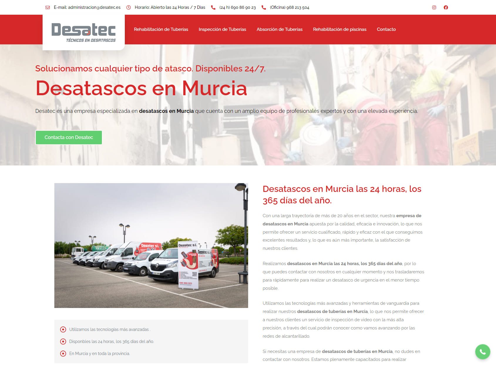 Desatec | Desatascos en Murcia