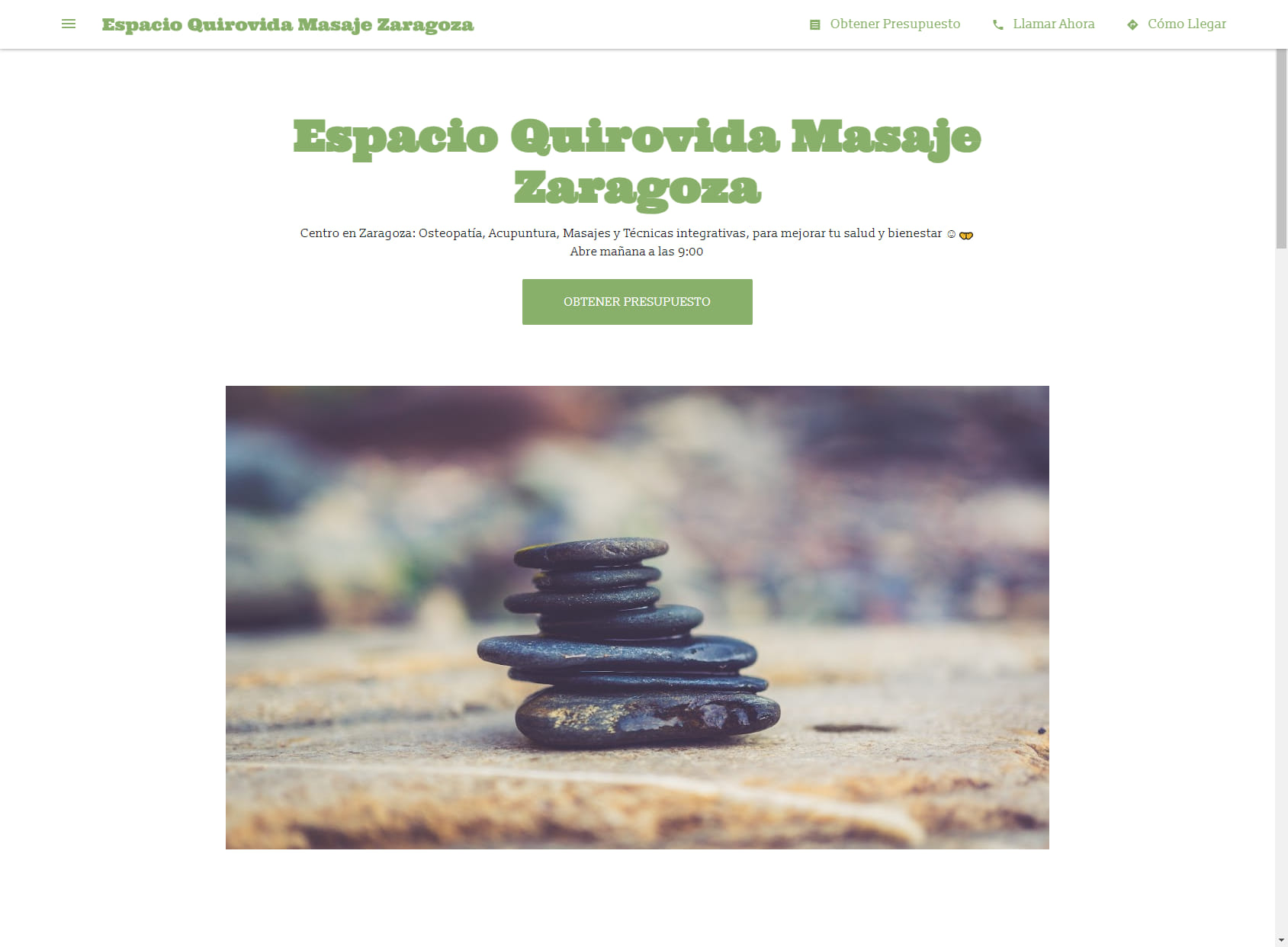 Espacio Quirovida Masaje Zaragoza