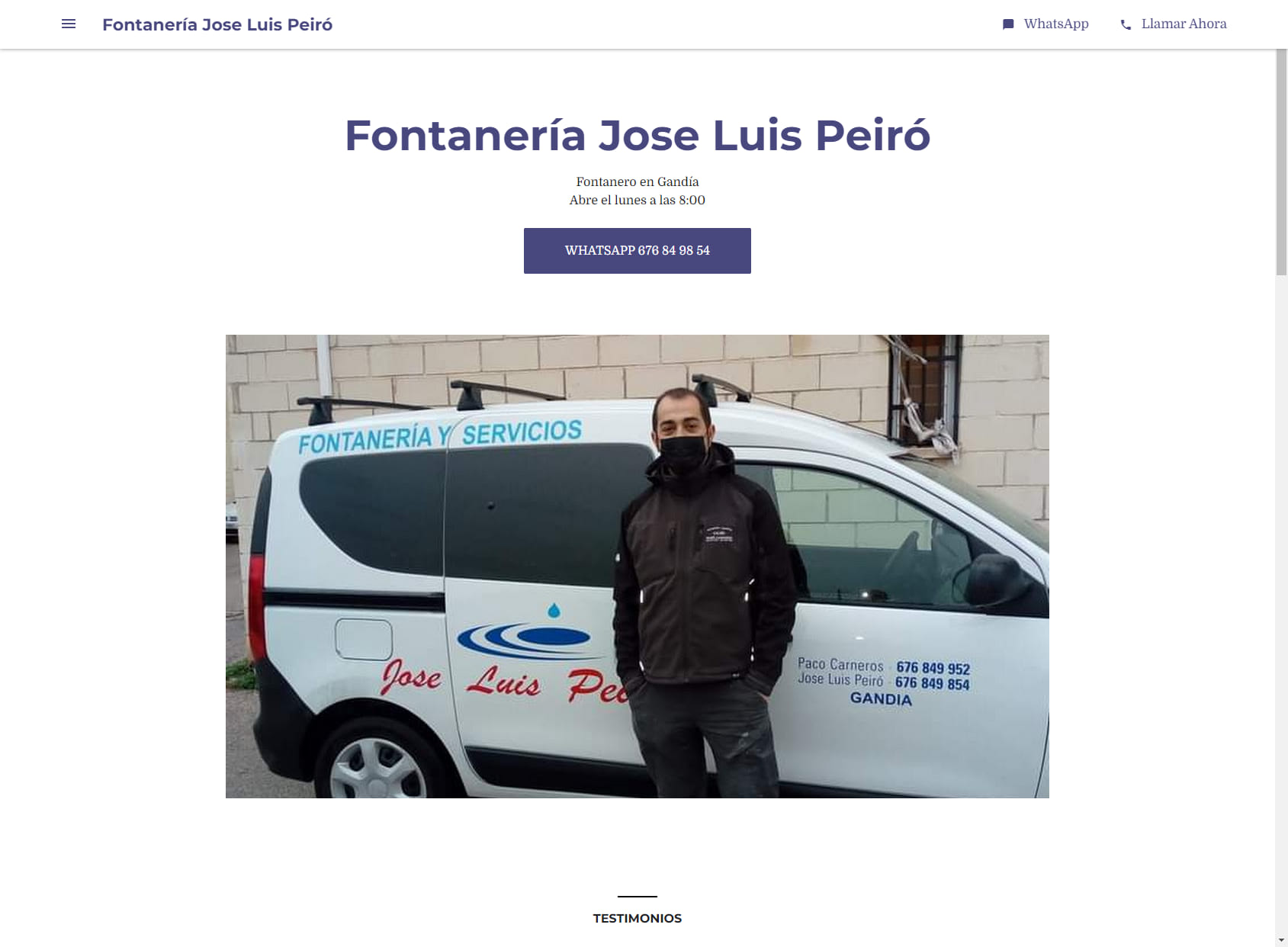 Fontanería Jose Luis Peiró