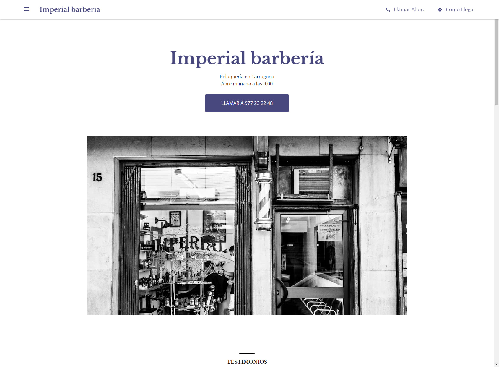 Imperial barbería