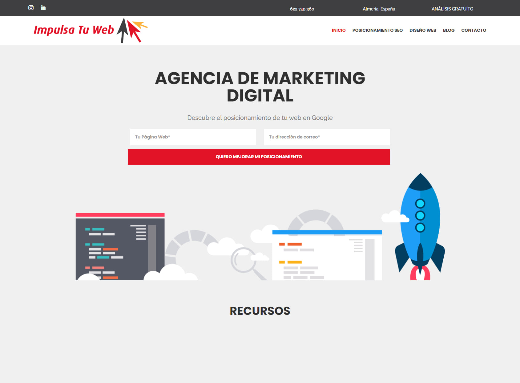Impulsa Tu Web - Agencia SEO Almería - Diseño Web