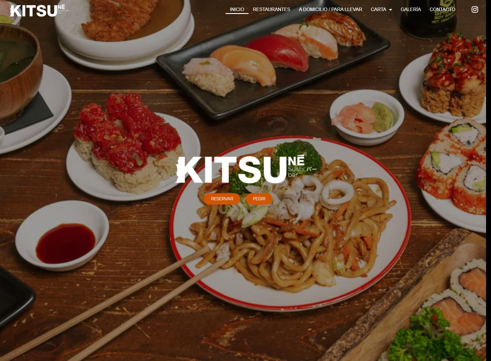 KITSUNE - Restaurante japonés en Barcelona. Sushi a domicilio y para llevar.