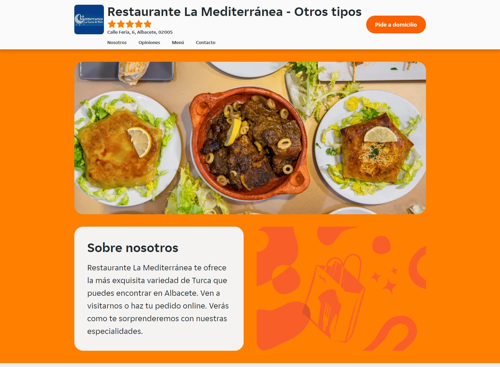 Restaurante La Mediterránea.