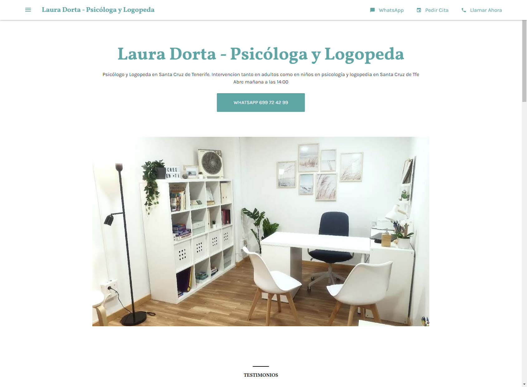 Laura Dorta - Psicóloga y Logopeda