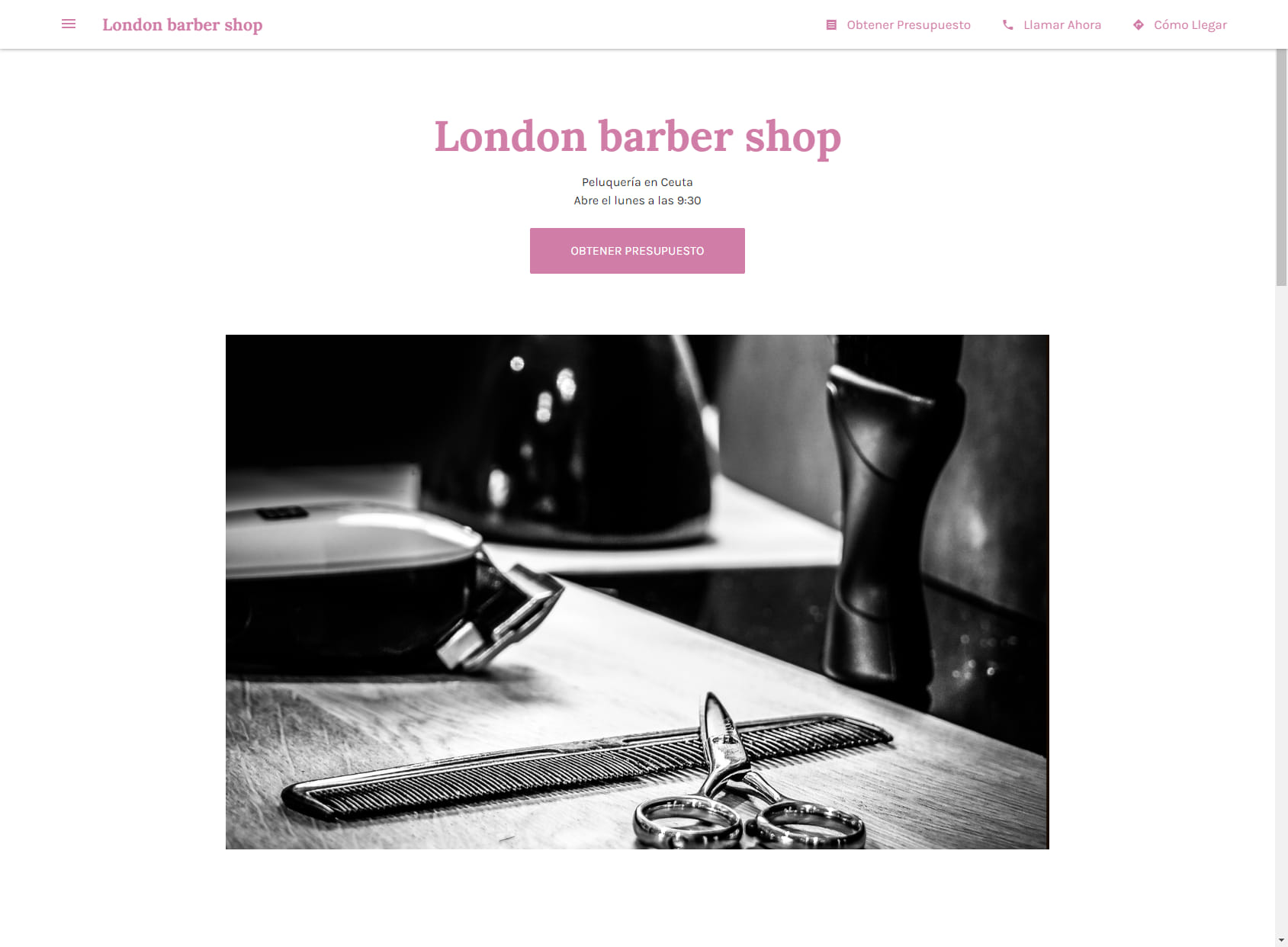 London barber shop