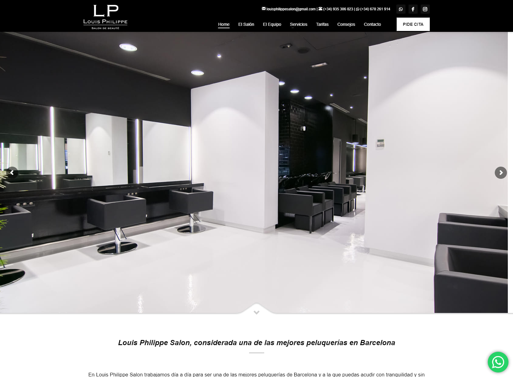 Louis Philippe Salón Peluquería Barcelona