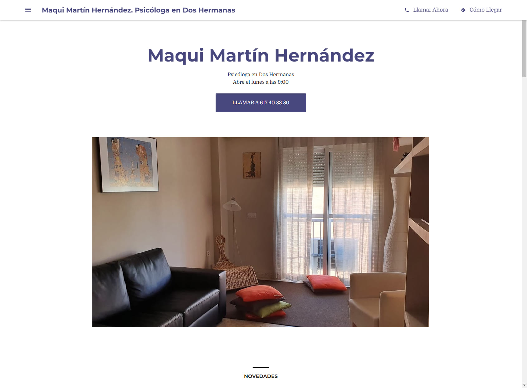 Maqui Martín Hernández. Psicóloga en Dos Hermanas