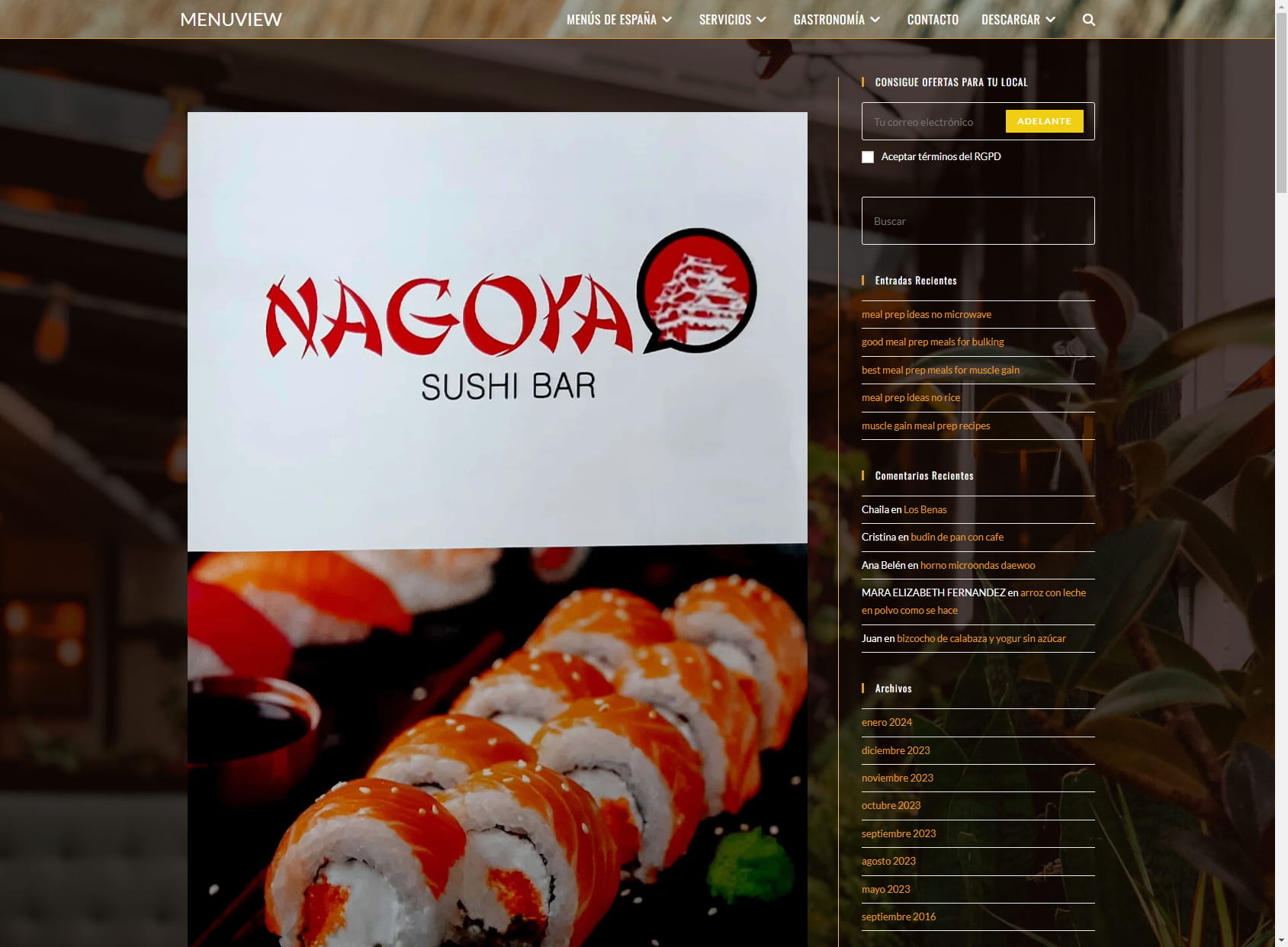 Restaurante Japonés - SUSHI BAR NAGOYA