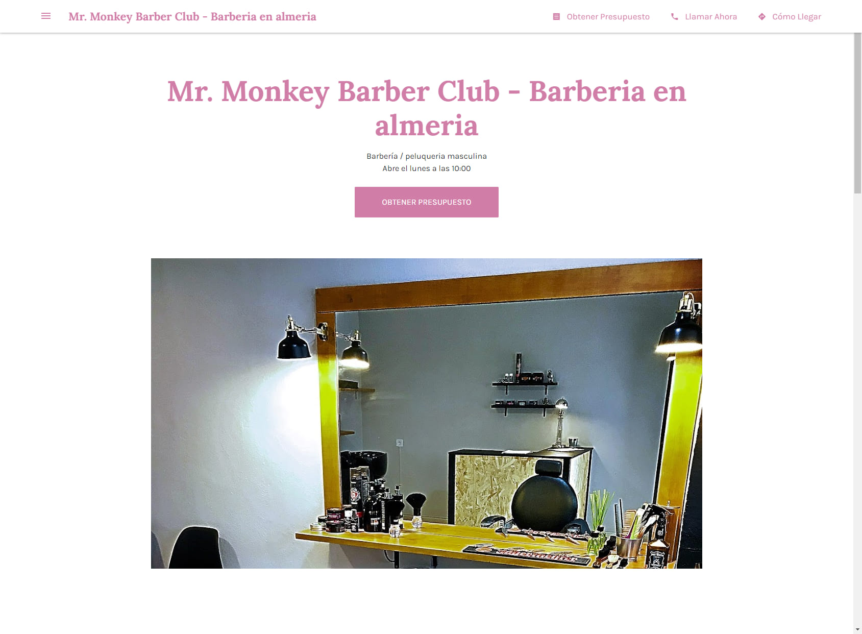 Mr. Monkey Barber Club - Barberia en almeria
