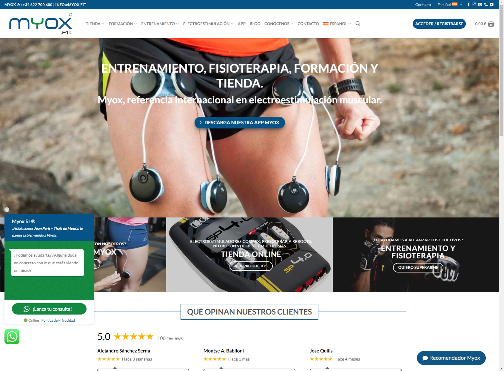 MYOX: entrenamiento, fisioterapia, formación y tienda online | La Nucía (Alicante)