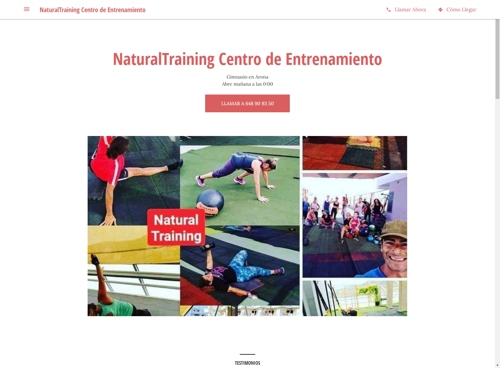 NaturalTraining Centro de Entrenamiento