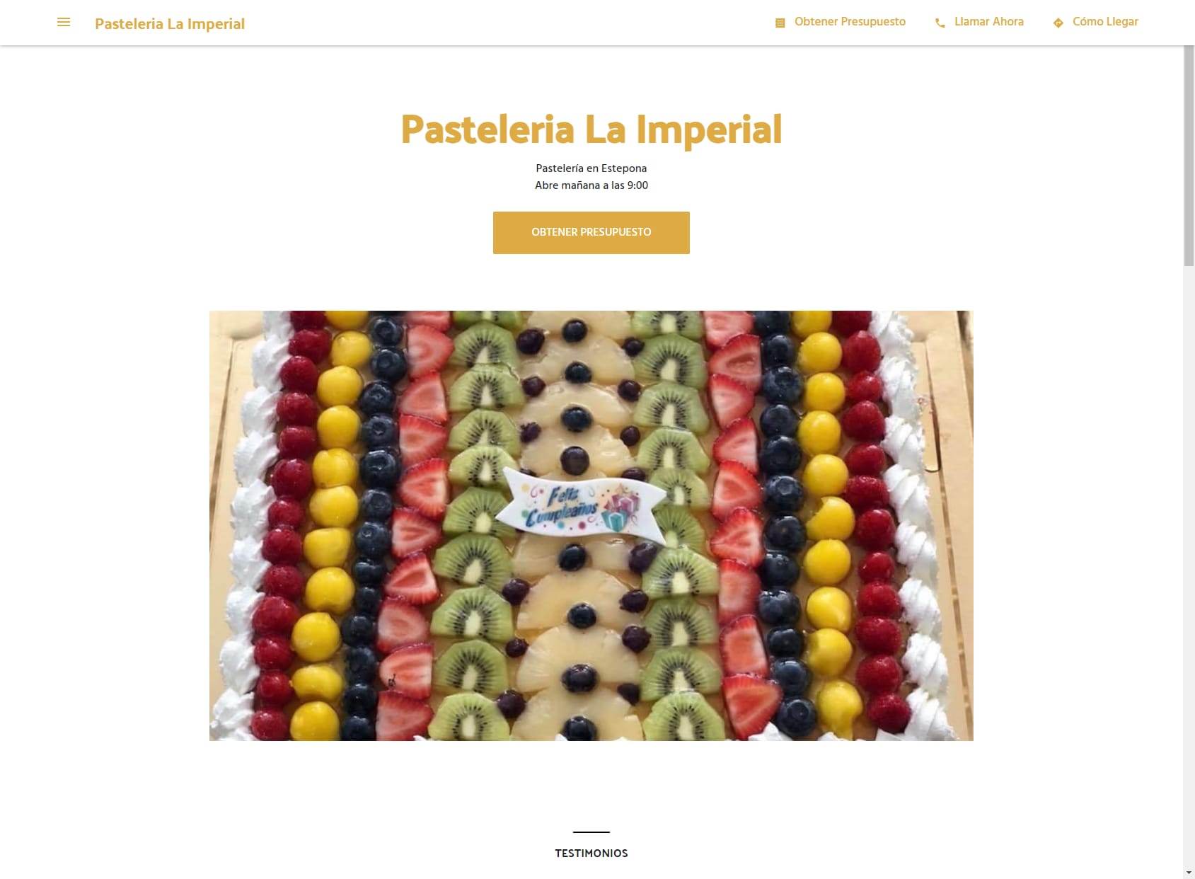 Pasteleria La Imperial