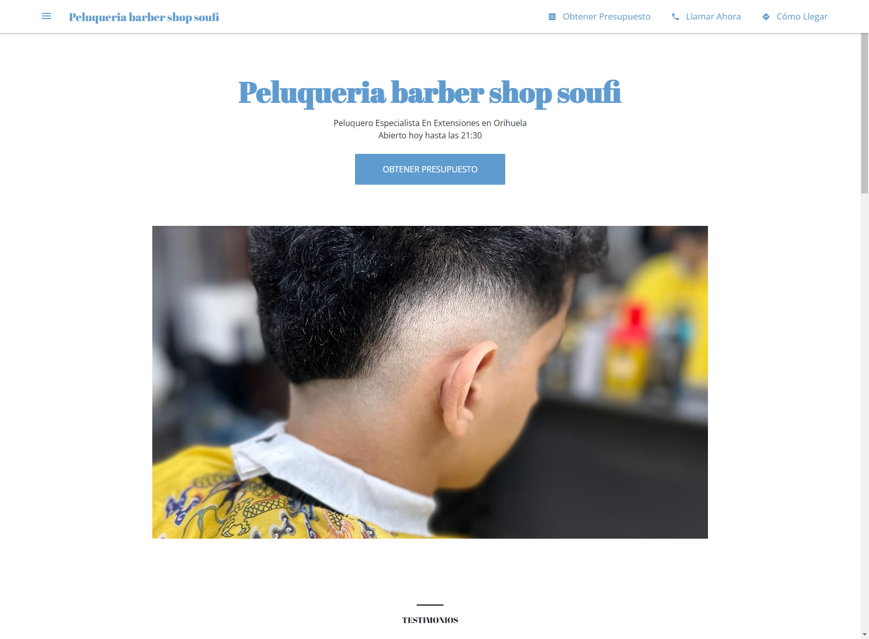 Peluqueria barber shop soufi