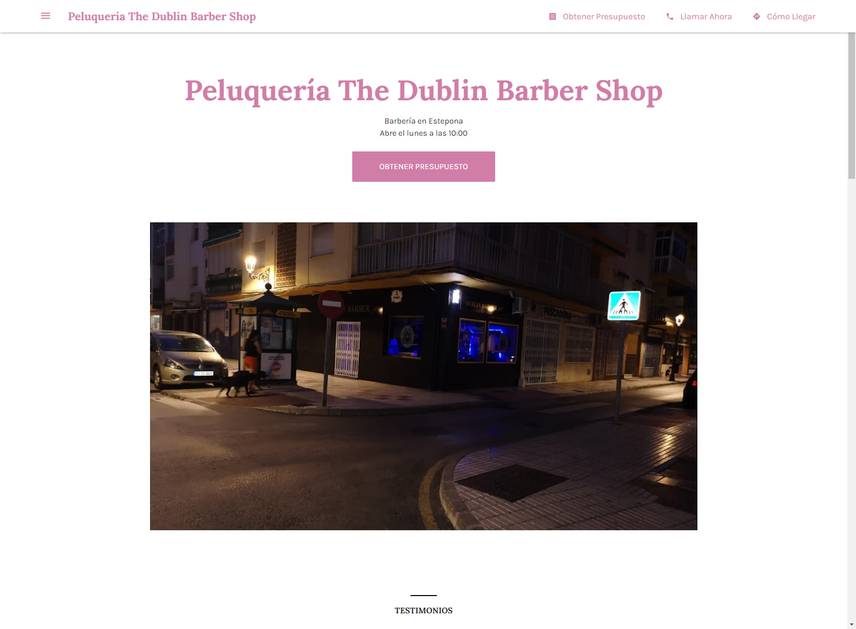 Peluquería The Dublin Barber Shop
