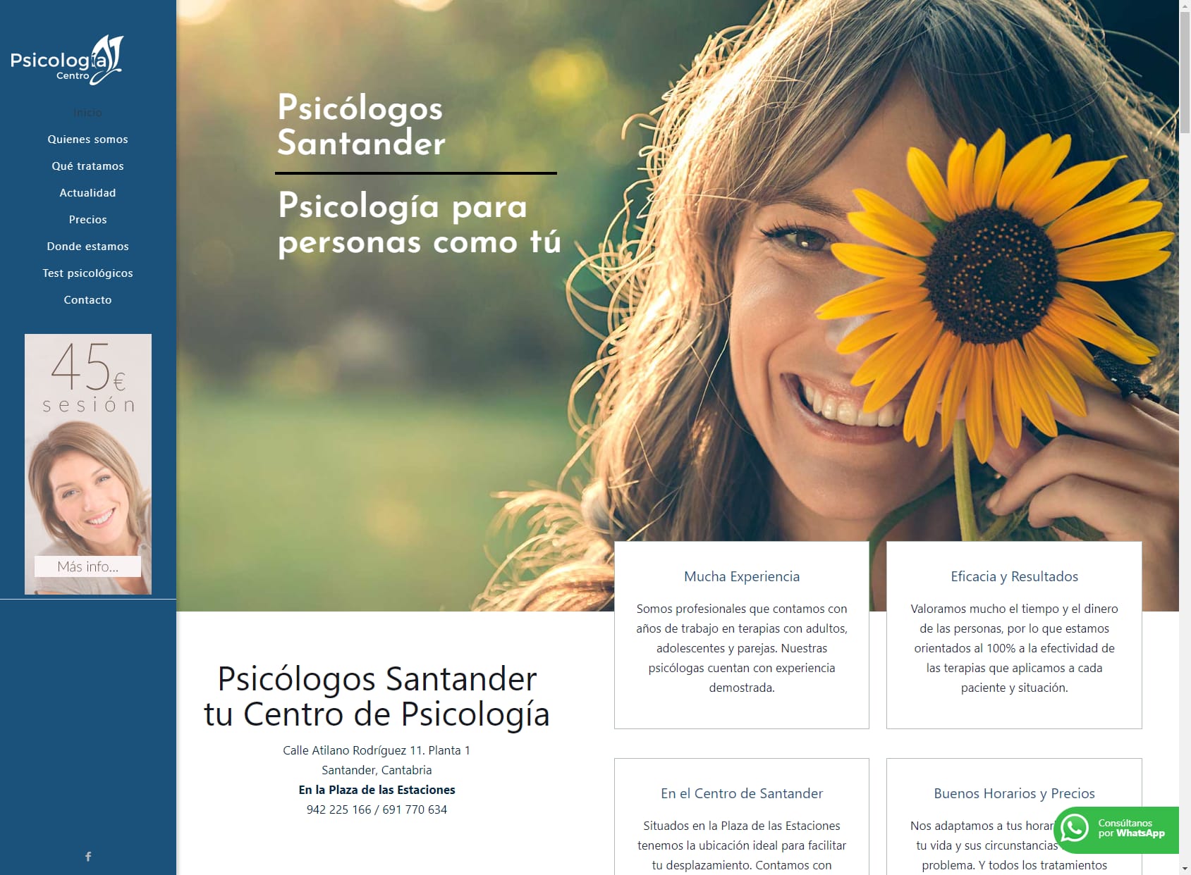 PSICÓLOGOS SANTANDER - 45€ - Centro de Psicología
